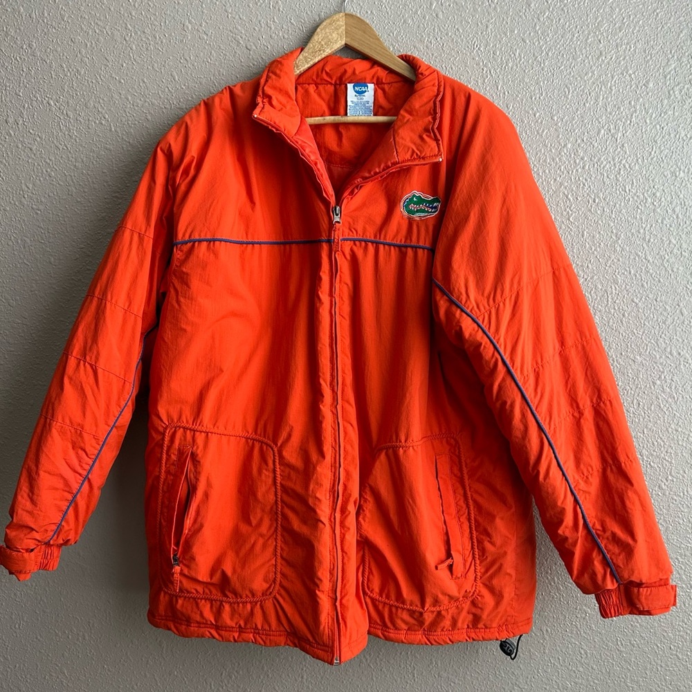 NCAA Vintage Orange‎ Florida Gators quilted zip up jacket